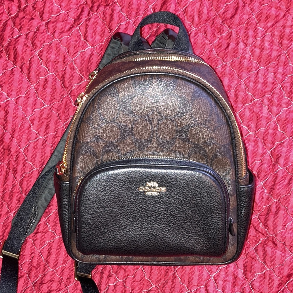 COACH Mini Court Backpack in Signature Canvas